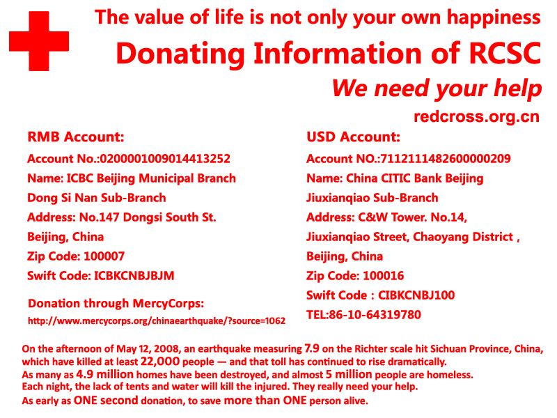 Seism Redcross Donation EN1
